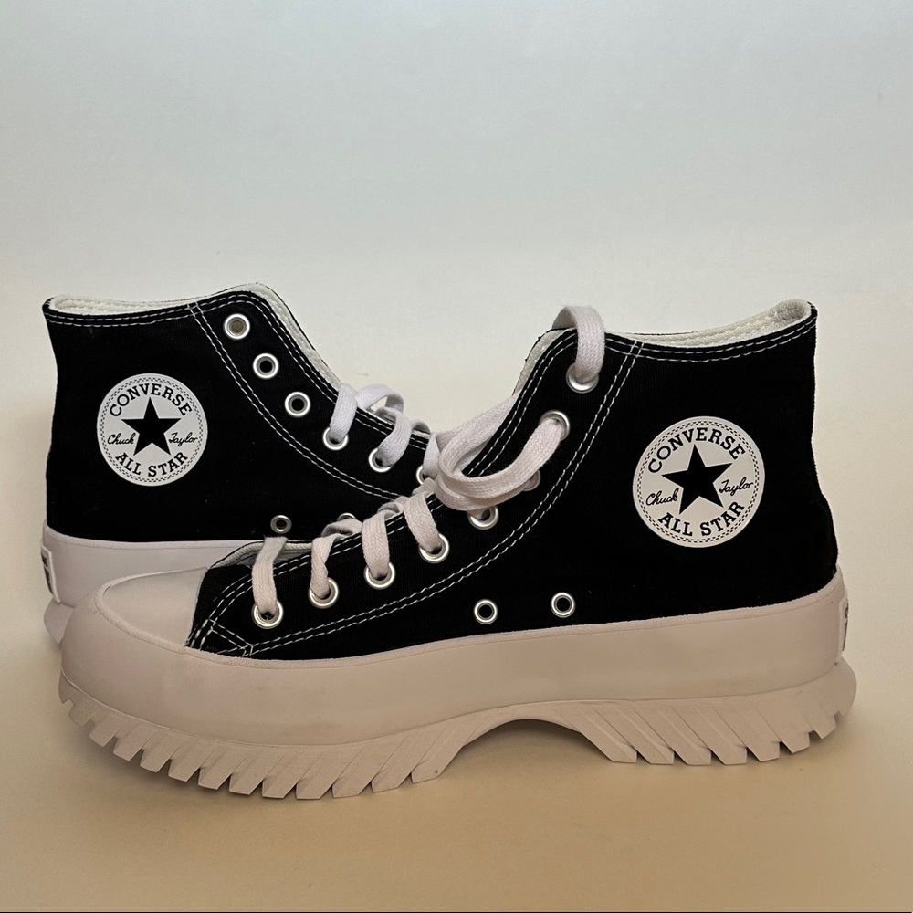 Converse All Star Lugged High Tops | Chunky Rubber Platforms, W9.5 M7.5 (US)